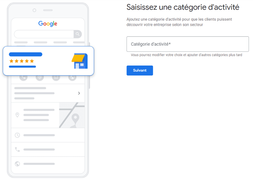 Catégorie activité GMB