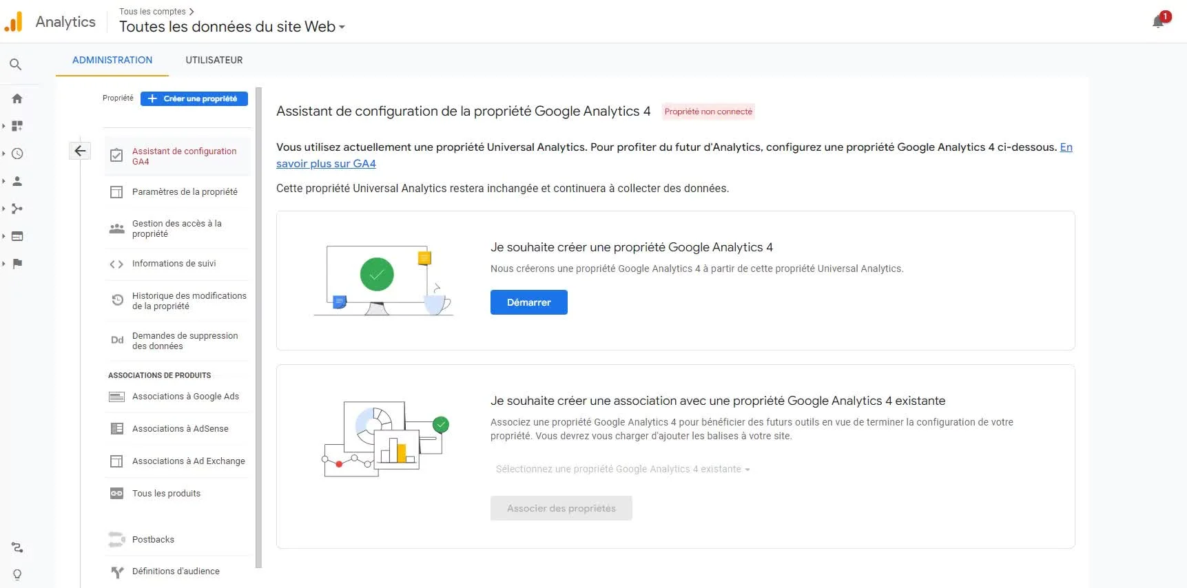Créer une propriété